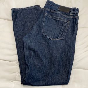 Dark denim jeans